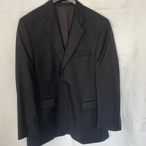 Ralph Lauren Black 100% Wool Blazer Size 44R